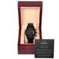 To my Son | Black Chronograph Watch