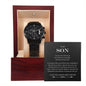 To my Son | Black Chronograph Watch