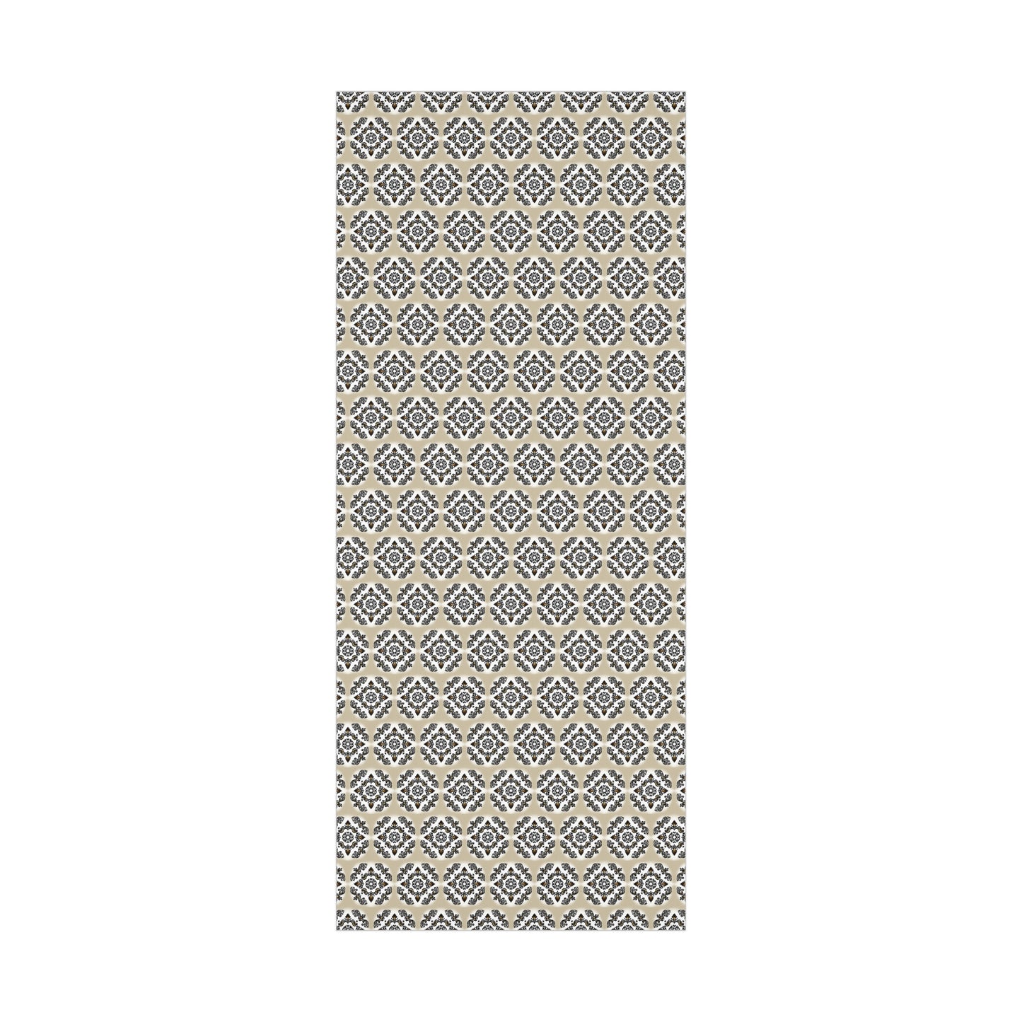 Gift Wrap Papers - Tan, Gold and Black Design