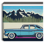 Vintage Car Retro Canvas Art: Classic Automobile Wall Décor- Perfect Gift for Car Enthusiasts and Collectors - Limited Edition Prints