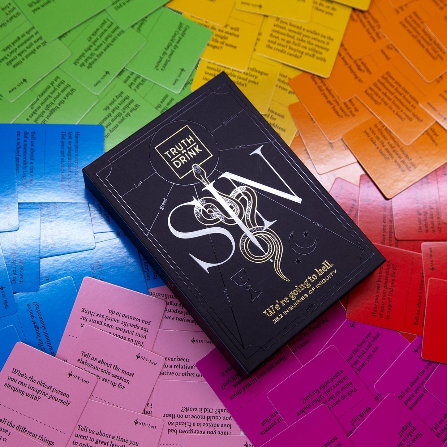 Truth or Drink: Sin | Guilty Pleasures Card Game by Cut