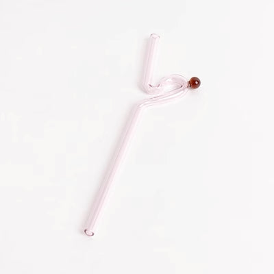 Curvy Glass Straw Set