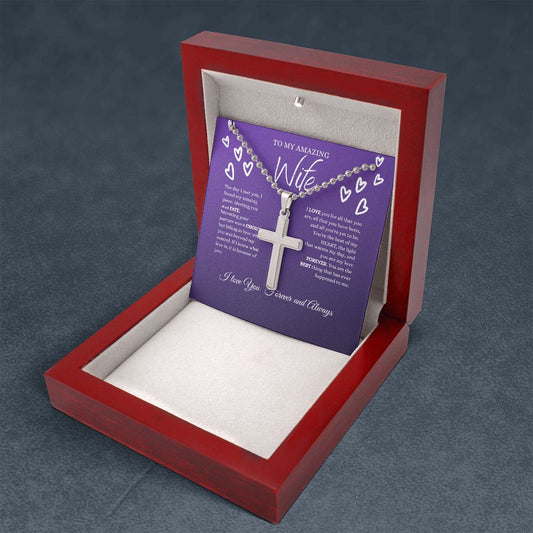 To My Wife | Cross Necklace