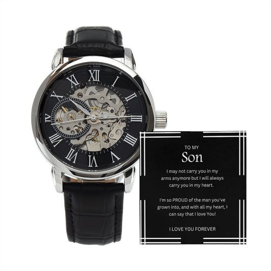 To my Son | Men's Openwork Watch