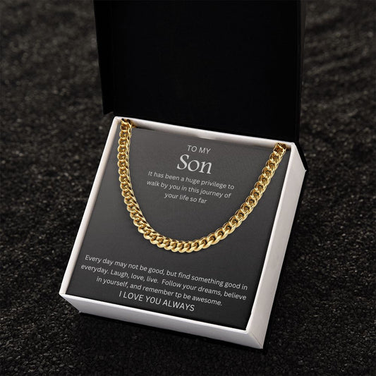 To my Son | Cuban Link Chain
