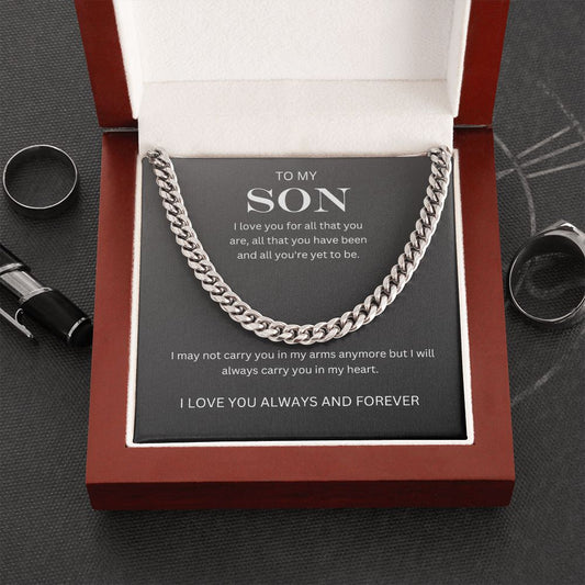 To my Son | Cuban Link Chain