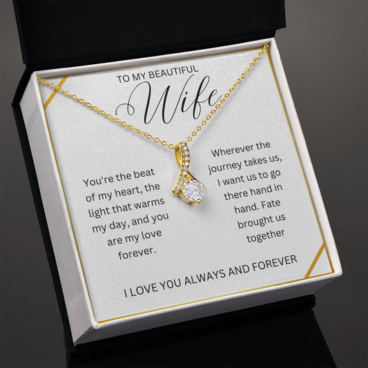 To my Beautiful Wife | Alluring Beauty Necklace