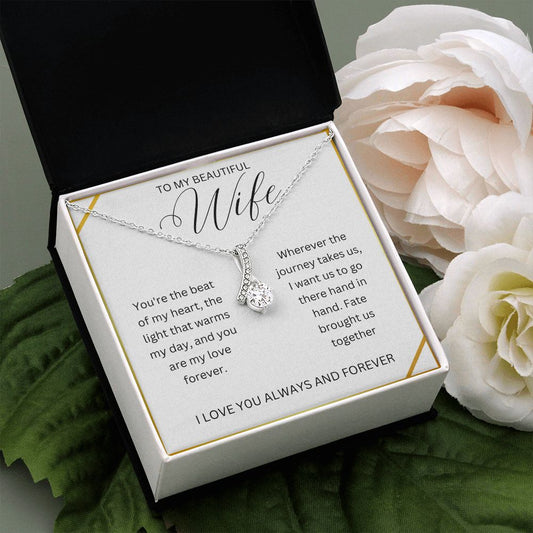 To my Beautiful Wife | Alluring Beauty Necklace