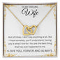 To my Darling Wife | Interlocking Heart Necklace