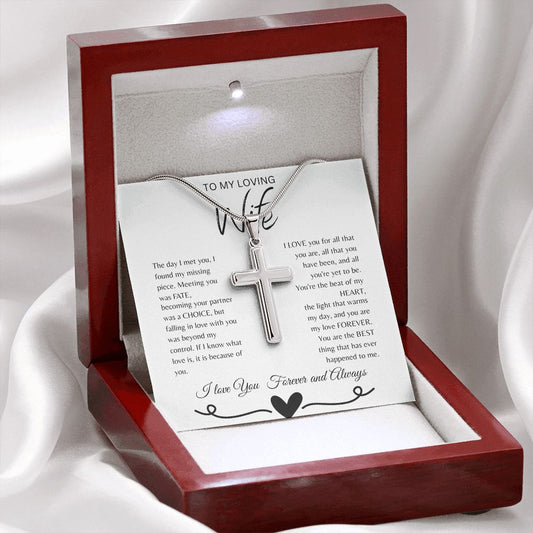 To my Wife | Cross Necklace